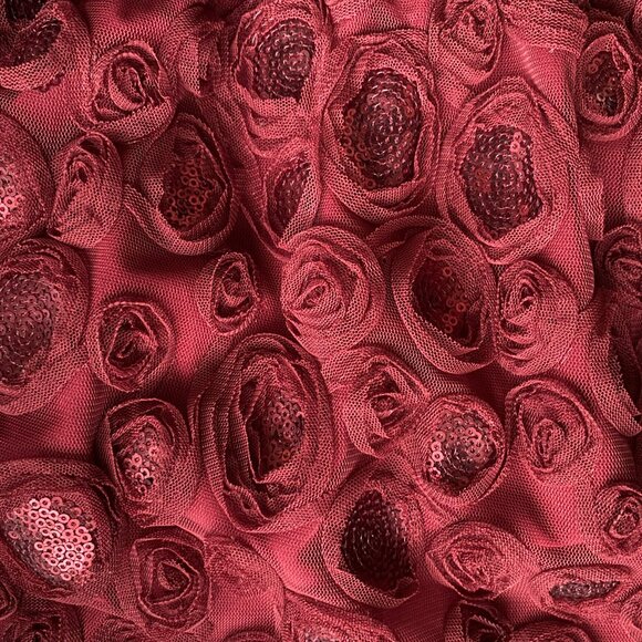 Sachin + Babi x Anthropologie Rosette Sequin Mini Dress, Ruby Red, Size 4 - Picture 7 of 9